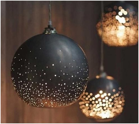 FabModula simple whitw and golden sting christmas lights